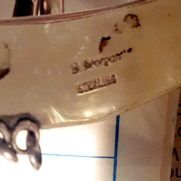 Navajo Coral and Silver Choker by Bruce Morgan - Picture 8 of 8